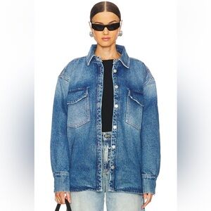 Icon Denim Noa Eco Overshirt jean jacket chore boyfriend oversized Revolve S